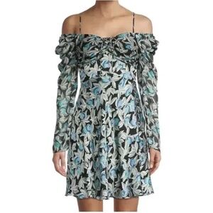 DVF Silk Floral Prairie Dress